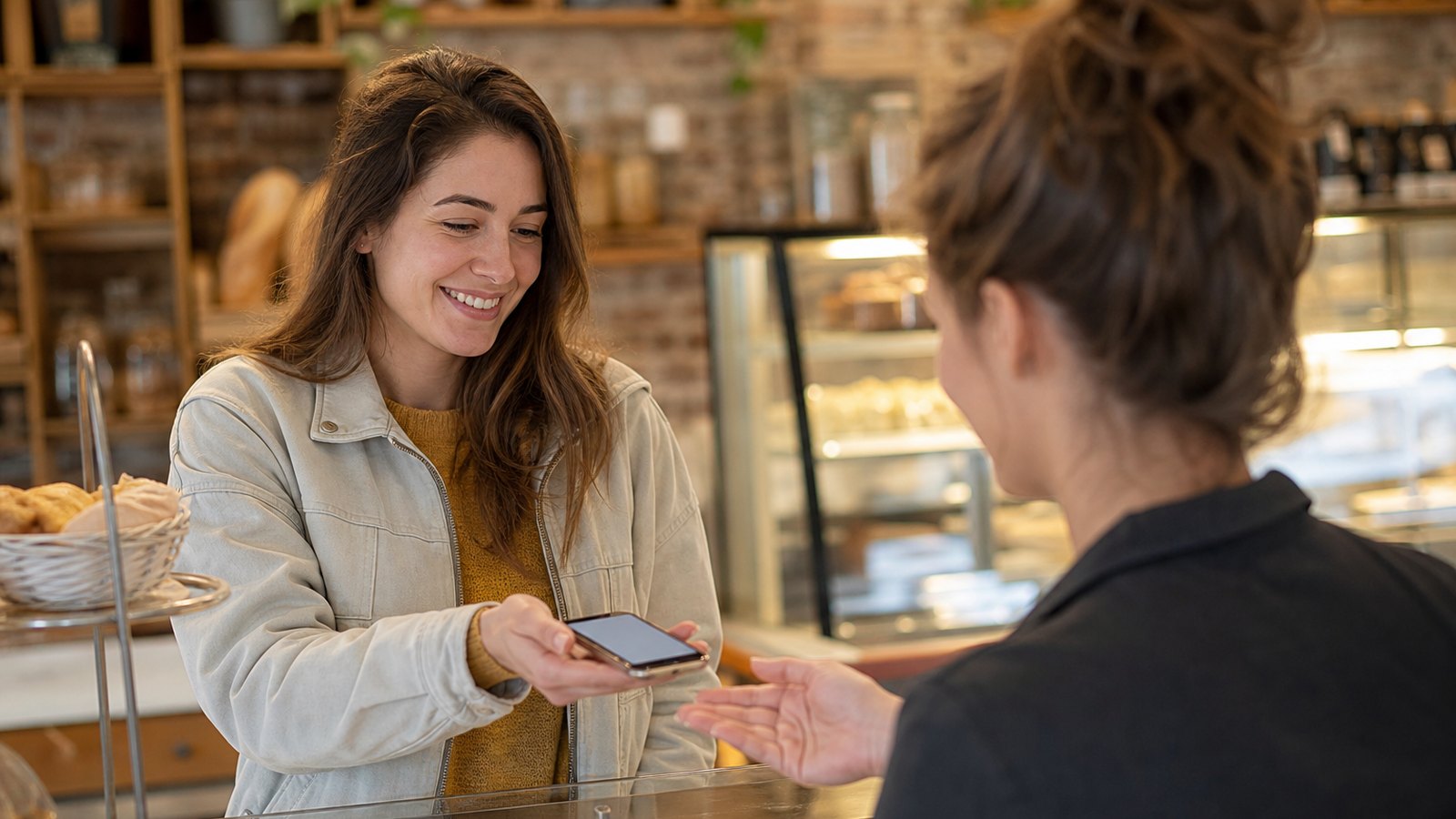 Clients réguliers dans un commerce de quartier